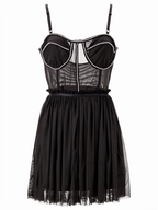 Vestito mini con strass