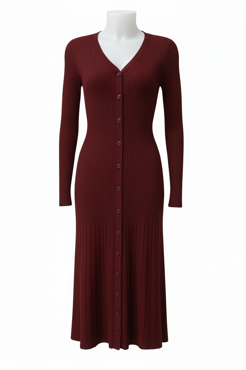 Abito midi in maglia