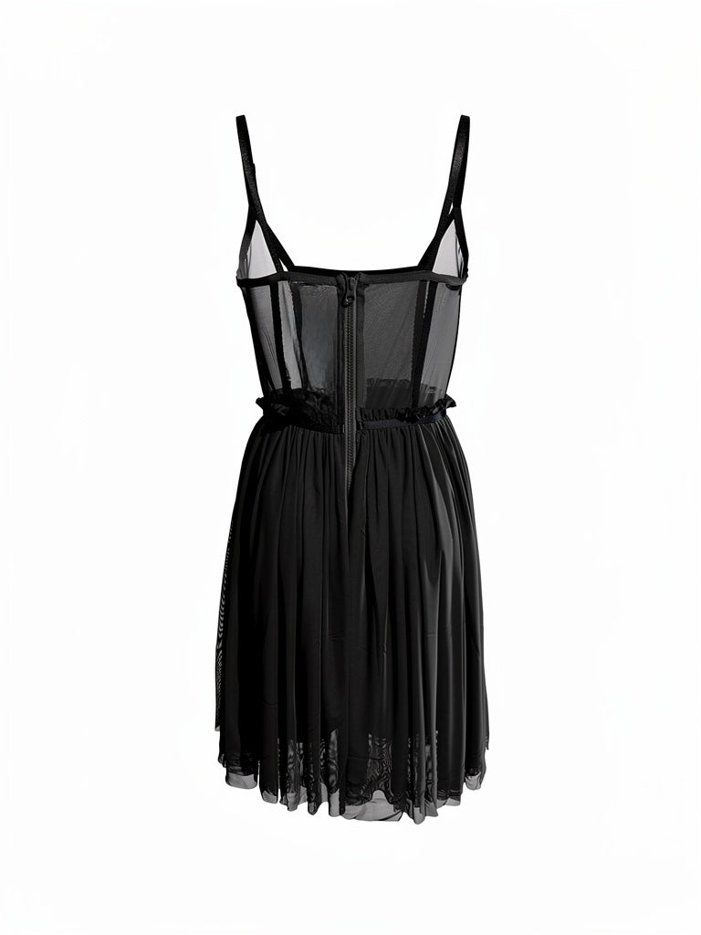 Vestito mini con strass