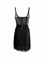 Vestito mini con strass
