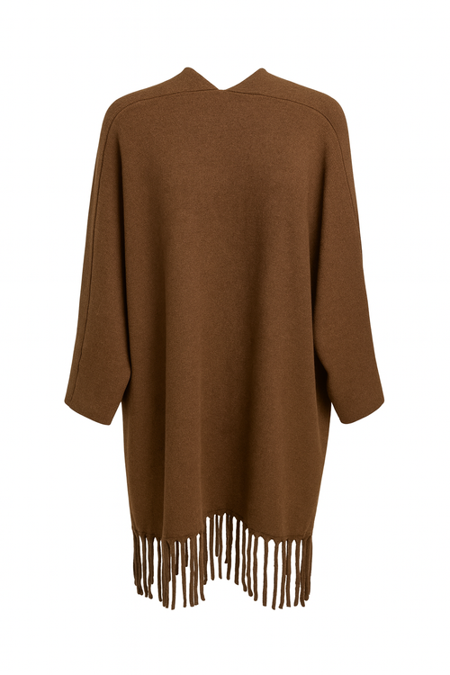 Cardigan con frange