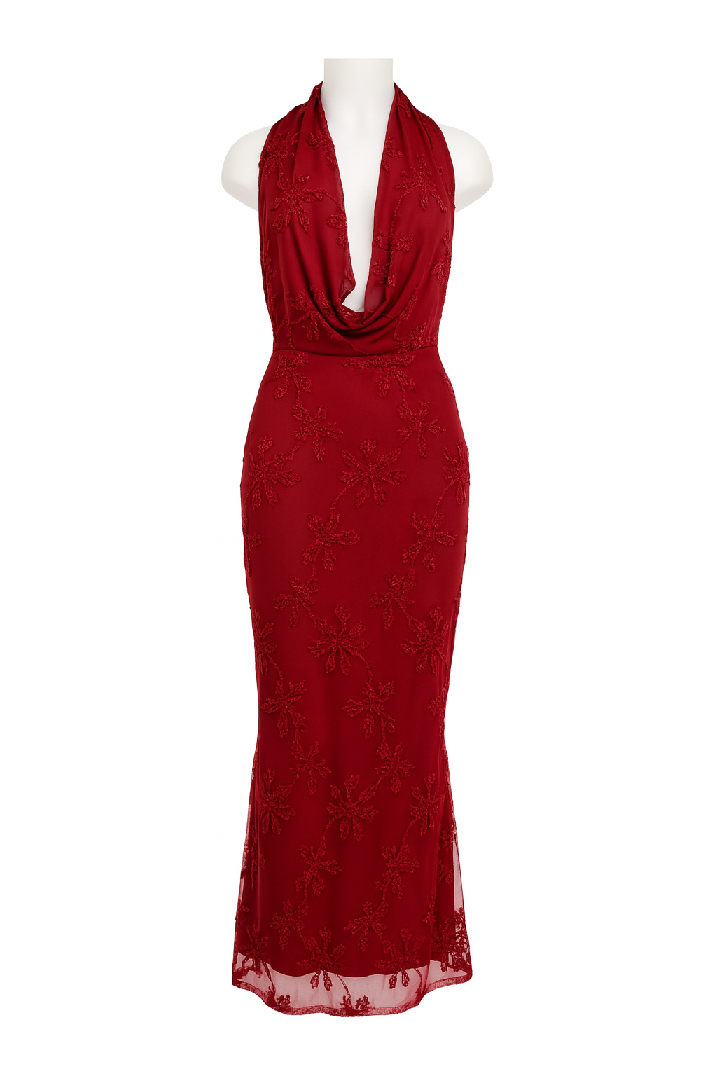 Abito con scollo drappeggiato