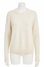 Maglione girocollo in maglia fine grigio